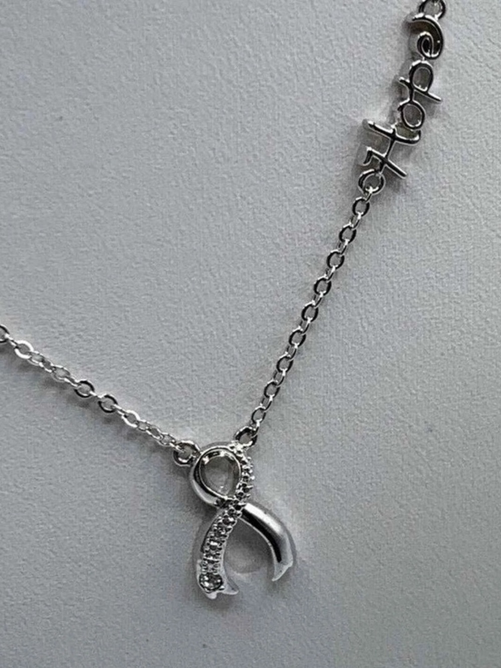 Lia Sophia "Awareness" Breast Cancer Ribbon Necklace